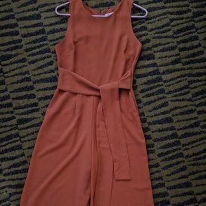 Pumpkin Orange Palazzo Jumpsuit w